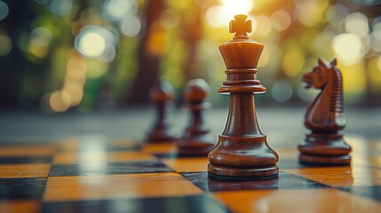 Strategic Maneuver: Critical Move in Chess Game, generative ai