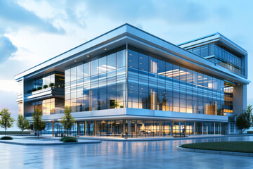 Large modern office building.