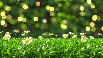 peaceful meadow background with copy space 