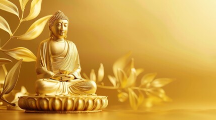Buddha Statue Sitting on Top of a Shell
