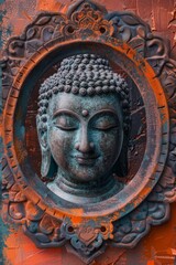 Fototapeta na wymiar Close Up of Buddha Statue