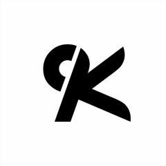 Vintage simple 9K vector logo design.