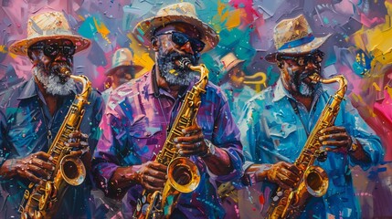 Cultural Diversity at a New Orleans Street Festival, generative ai
