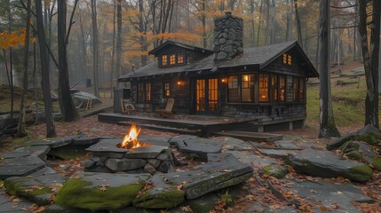 Wilderness Retreat: Grilling Fresh Fish and Foraged Vegetables, generative ai