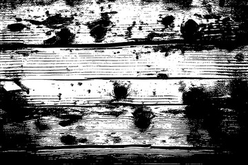 Weathered and Worn: A Black and White Photo of a Rustic Wooden Table