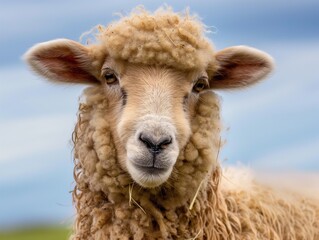 Portrait of cute sheep