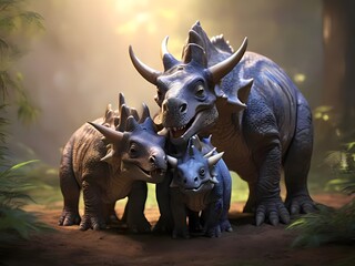 Fototapeta premium rhino in the wild