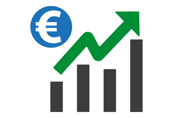 Grafik, Euro, steigender Kurs © hkama