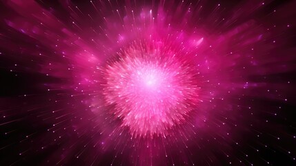 Vibrant Pink Burst of Light Explosion Background