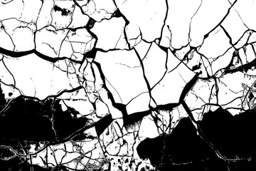 Silent Stories: A Black and White Photo of a Cracked Wall