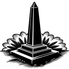 T-shirt Design Vector Artistic obelisk-monument - Vector - Vector art - Vector illustration - Vector design - Latest Vector - Ultimate Vector - Premium Vector - Vector pro - Premium illustration