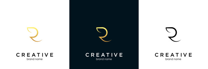 Obraz premium Letter R logo design inspiration