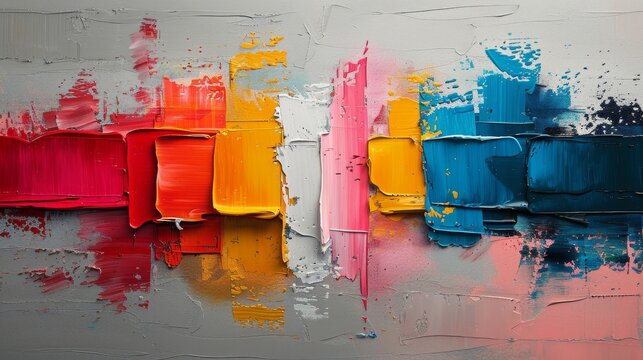 The abstract painting has been made as wall art, artwork, contemporary, paint blobs, strokes, knives. It is a large stroke oil painting, stylish contemporary wall art...