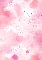 Abstract background art of vibrant pink watercolor blend on paper with glitter texture for wallpaper Generative AI.