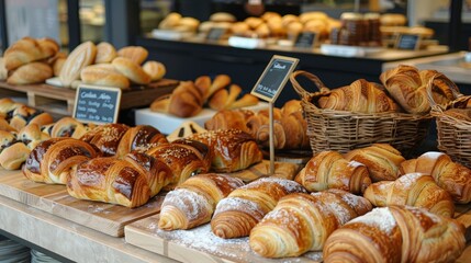 Fresh baked goods in the bakery