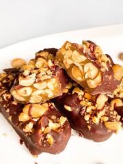 Handmade Bounty Snickers Chocolate on White