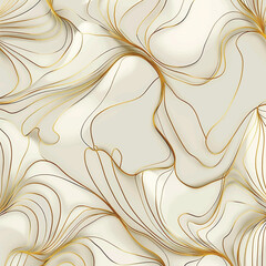 Modern gold doodle lines hand drawn vector pattern background with curves, doodles, golden curved lines and shapes. Beautiful ornamental backdrop. Ornate texture. Elegance trendy backgrounds design - 790832680