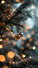 Obraz na płótnie Canvas Christmas tree with a bunch of ornaments on it