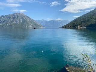 lake and mountains