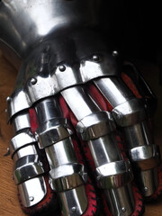 Fototapeta premium Parts of a knight's armor from the Middle Ages - glove