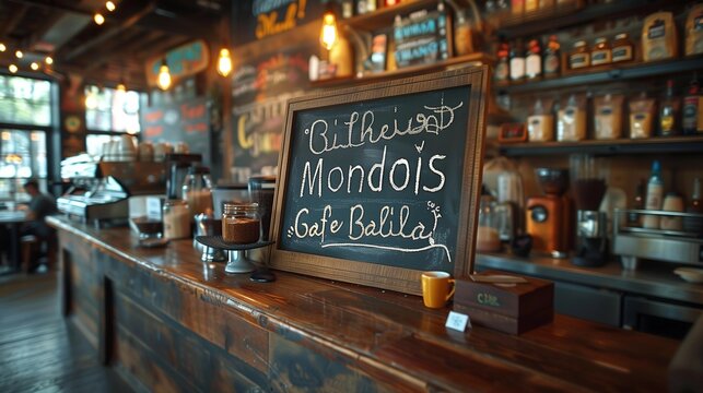 Motivational Quotes at the Local Coffee Spot, generative ai