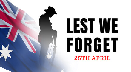 Anzac is the Australian national holiday. 3d illustration