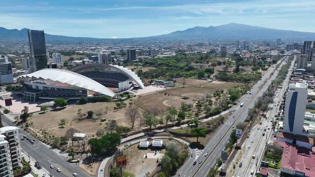 Aerial View of La Sabana Park and Costa Rica National Stadium