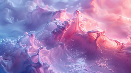 Tranquil pastel palette sweeps in abstract harmony, calming the soul.