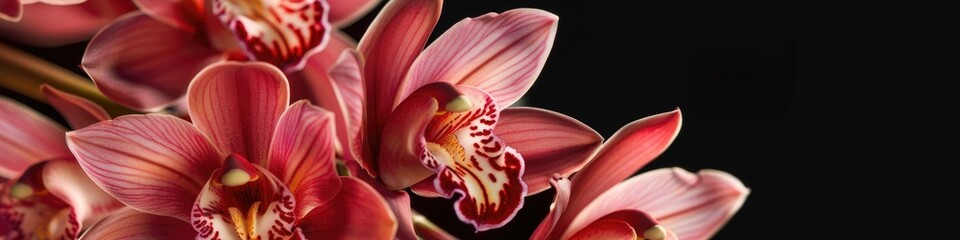 Cymbidium Orchid: A Fresh and Luxurious Flower for Perfumes, Beauty, and Tropical Decoration - obrazy, fototapety, plakaty