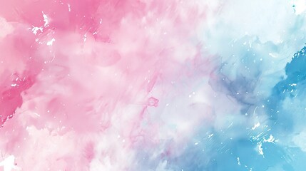 青とピンクの水彩グラデ背景素材02