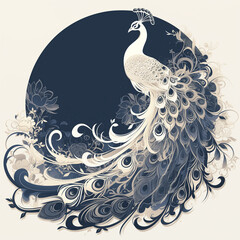 peacock feather vector © ruijun