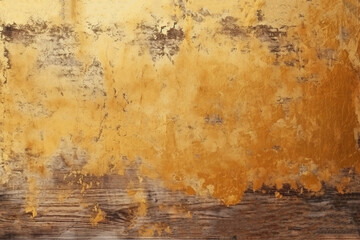 Shiny golden texture of gold concrete wall background.