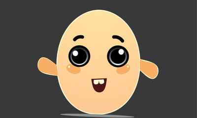 egg cartoon character 