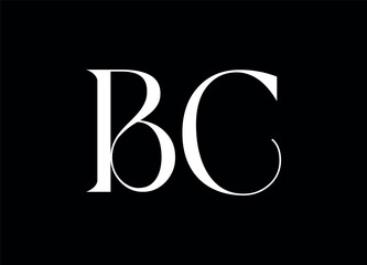BC letter logo and monogram logo design