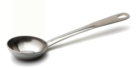 Stainless Steel Tablespoon. Essential Kitchen Tool for Precise Measuring and Cooking. Isolated on White Background