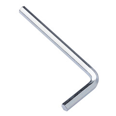 Hex key isolated on white background. Allen key close-up