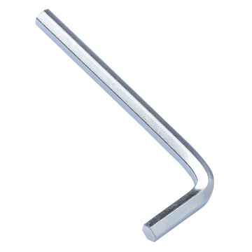 Hex key isolated on white background. Allen key close-up