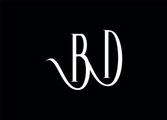 BD letter logo and monogram logo design