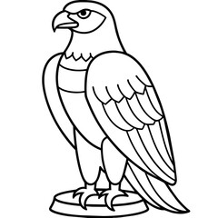 T-shirt Design Vector A falcon-deity-perched - Vector - Vector art - Vector illustration - Vector design - Latest Vector - Ultimate Vector - Premium Vector - Vector pro - Premium illustration