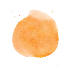 Abstract soft orange watercolor background