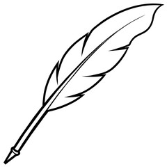 Fototapeta premium A beautiful feather pen - Vector - Vector art - Vector illustration - Vector design - Latest Vector - Ultimate Vector - Premium Vector - Vector pro - Premium illustration