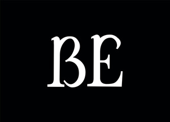 BE letter logo and monogram logo design