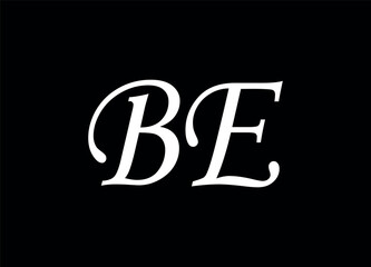 BE letter logo and monogram logo design
