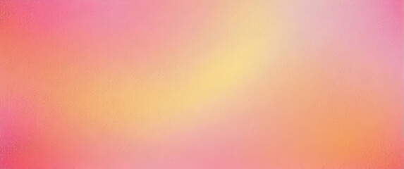 A soft blend of vivid pink and warm yellow hues creating a dreamy and optimistic gradient - obrazy, fototapety, plakaty