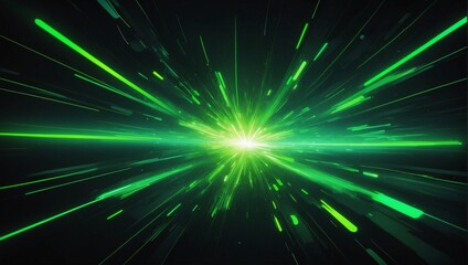 Electric vibes, Abstract background with dynamic effects in neon green hues.