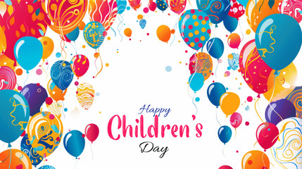 Vector Happy Children's Day Poster