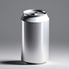 Energy drink soda can mockup template on neutral grey background. High resolution. Mock up