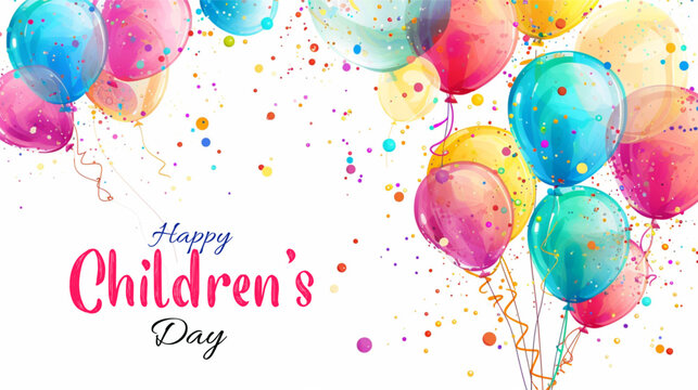 Vector Happy Children's Day Poster
