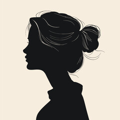 portrait of woman. Vector illustration. female portrait, contemporary design, vector illustration