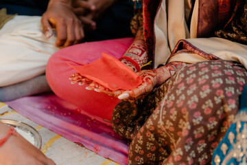 traditional Indian wedding puja ritual 